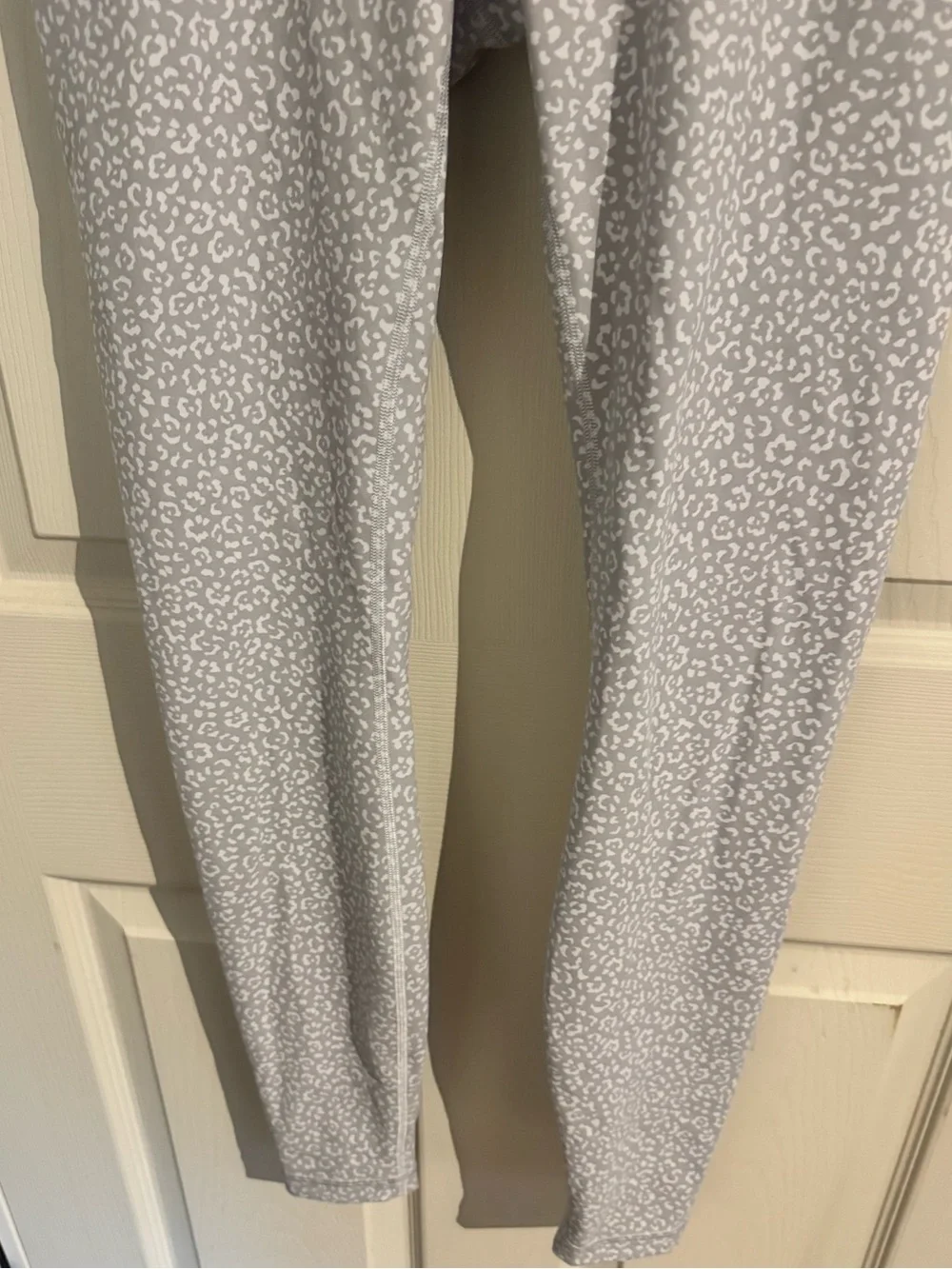 Lululemon Women Wunder Train HR TightLegging 25” LDSM GrayWhite 6 New Leopard